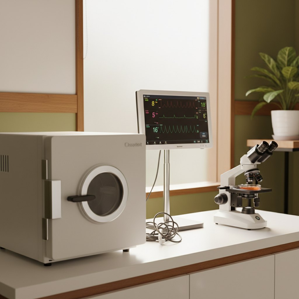 Modern veterinary equipment kept clinic-clean